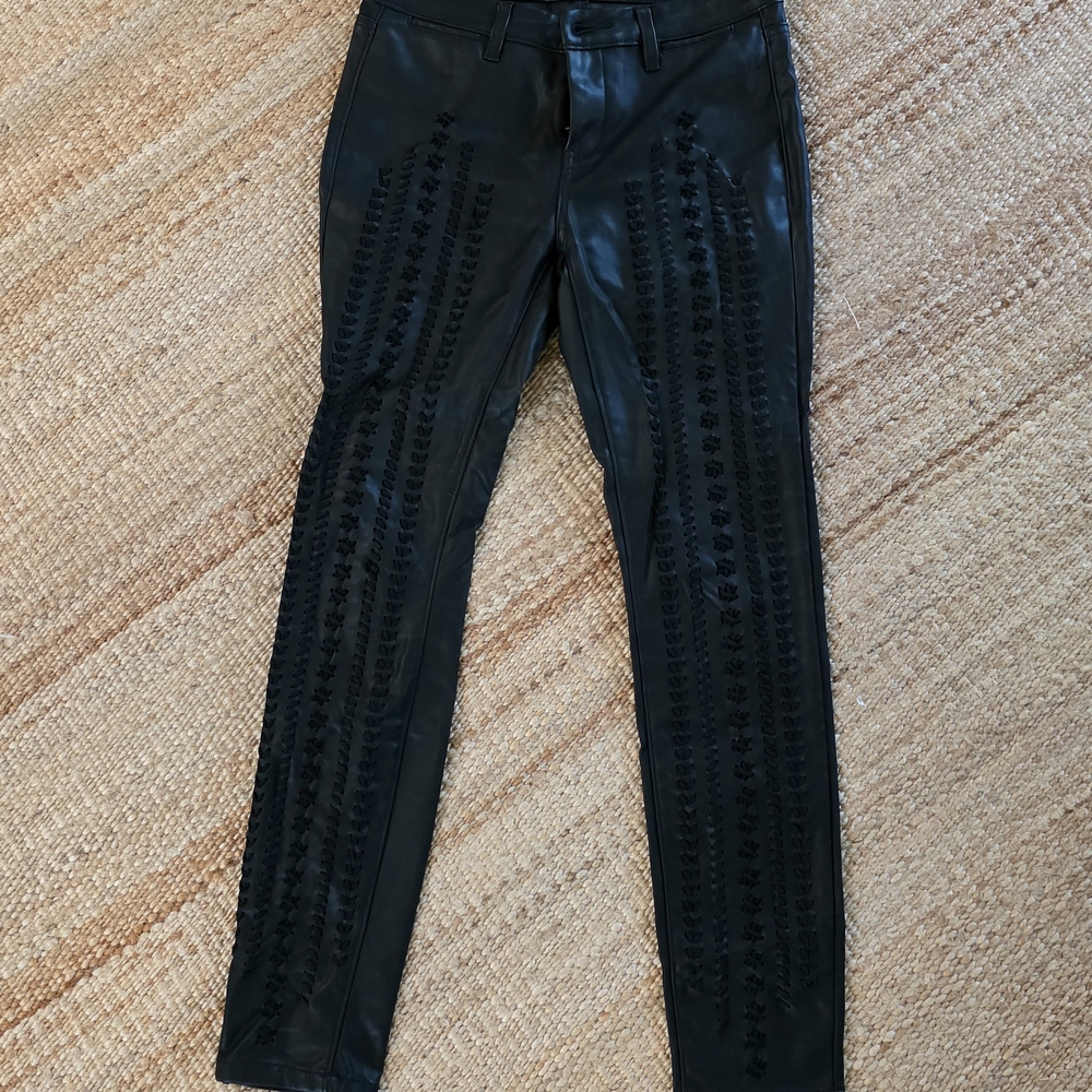 Blank NYC Black Faux Leather Pants
